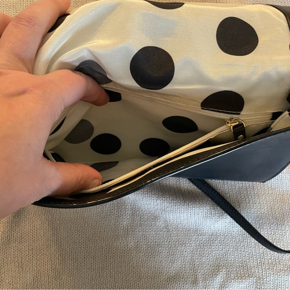 Like New Kate Spade Leather Crossbody with Patent Bow - Picture 5 of 15